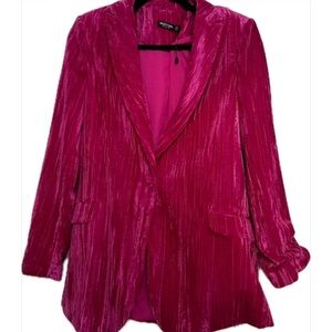 Nasty Gal Hot Pink tailored blazer